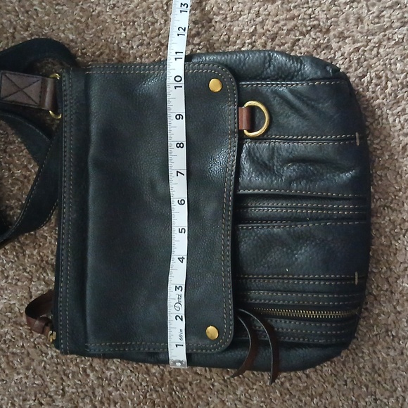Fossil black leather messager bag - Picture 14 of 16